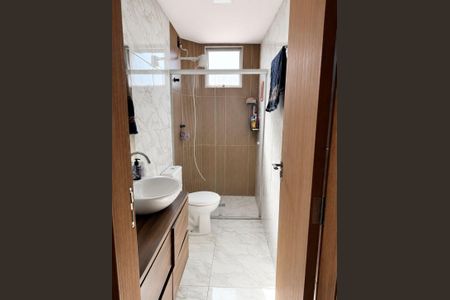 Banheiro da Suíte de apartamento à venda com 2 quartos, 54m² em Providencia, Belo Horizonte