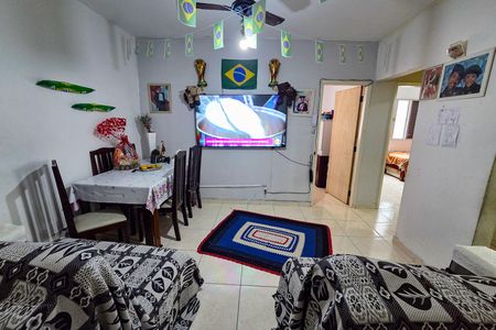 Sala de apartamento para alugar com 2 quartos, 67m² em Vila Tupi, Praia Grande
