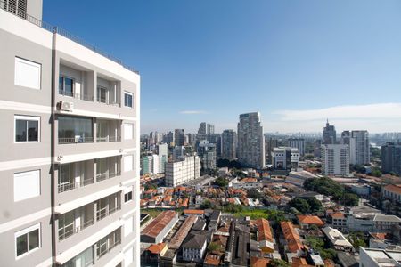 Vista da Suíte de kitnet/studio à venda com 1 quarto, 27m² em Pinheiros, São Paulo