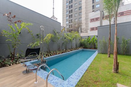 Área comum - Piscina de apartamento para alugar com 1 quarto, 27m² em Bela Vista, São Paulo