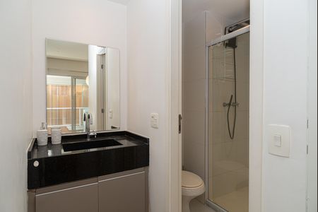Banheiro de kitnet/studio à venda com 1 quarto, 37m² em Consolação, São Paulo