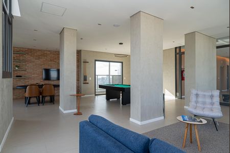 Área comum - Sala de Jogos de kitnet/studio para alugar com 1 quarto, 28m² em Pinheiros, São Paulo