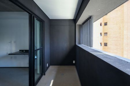 Varanda de kitnet/studio para alugar com 1 quarto, 25m² em Cidade Monções, São Paulo