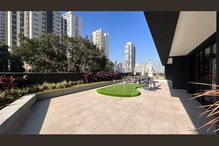 Área de descanso de kitnet/studio para alugar com 1 quarto, 25m² em Cidade Monções, São Paulo