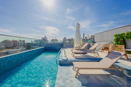 Studio para alugar com 28m², 1 quarto e sem vagaPiscina