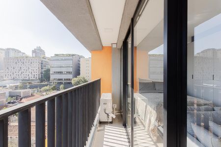 Studio para alugar com 28m², 1 quarto e sem vagaVaranda