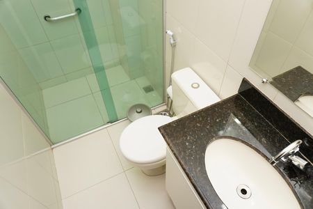 Banheiro Social de apartamento para alugar com 2 quartos, 85m² em Anchieta, Belo Horizonte