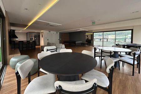 Área comum - Salão de festas de kitnet/studio para alugar com 1 quarto, 39m² em Saco dos Limões, Florianópolis