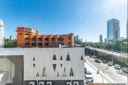Sala - Vista de apartamento para alugar com 1 quarto, 30m² em Jardim Caravelas, São Paulo