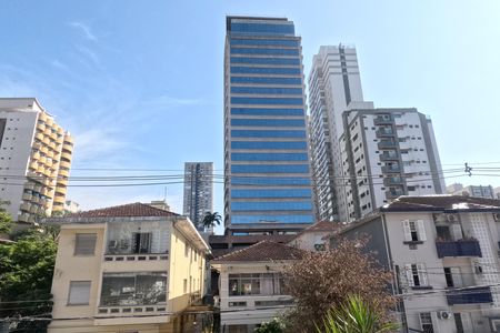Vista da Sala de estar e jantar - 2º Piso de casa para alugar com 2 quartos, 85m² em Gonzaga, Santos