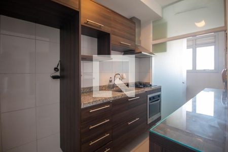 Cozinha de apartamento para alugar com 1 quarto, 39m² em Santo Amaro, São Paulo