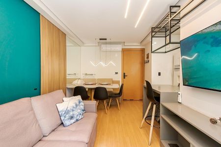 Sala de apartamento à venda com 2 quartos, 80m² em Mossunguê, Curitiba