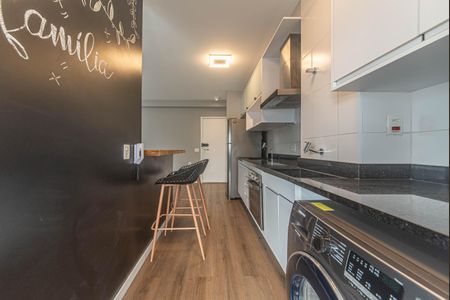 Cozinha - Lavanderia Integrada de apartamento para alugar com 1 quarto, 51m² em Chácara Santo Antônio (zona Sul), São Paulo