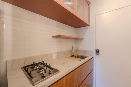 Cozinha de kitnet/studio à venda com 1 quarto, 30m² em Bela Vista, São Paulo