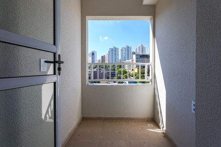 Varanda da Sala de kitnet/studio à venda com 2 quartos, 29m² em Vila Andrade, São Paulo