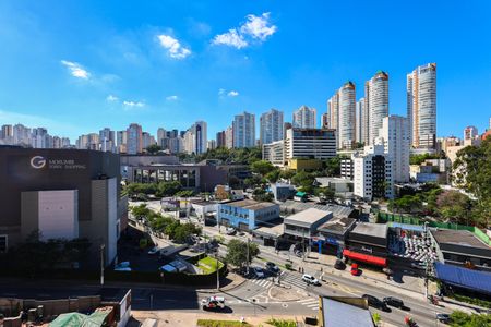 Vista da Varanda da Sala de kitnet/studio à venda com 2 quartos, 29m² em Vila Andrade, São Paulo