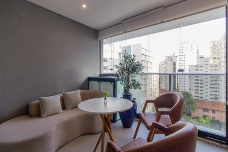 Vista/Varanda de kitnet/studio para alugar com 1 quarto, 29m² em Jardim Paulista, São Paulo
