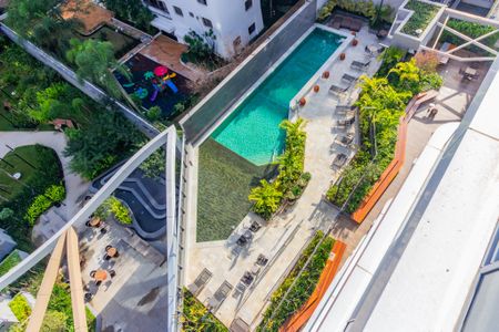 Área comum - Piscina de kitnet/studio para alugar com 1 quarto, 29m² em Jardim Paulista, São Paulo