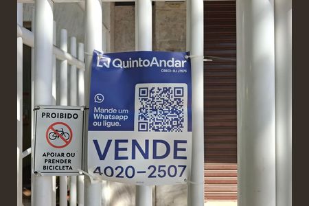 Placa  de apartamento à venda com 1 quarto, 40m² em Glória, Rio de Janeiro