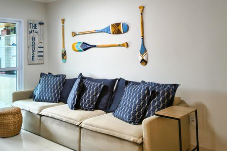 Sala de apartamento para alugar com 2 quartos, 86m² em Guilhermina, Praia Grande