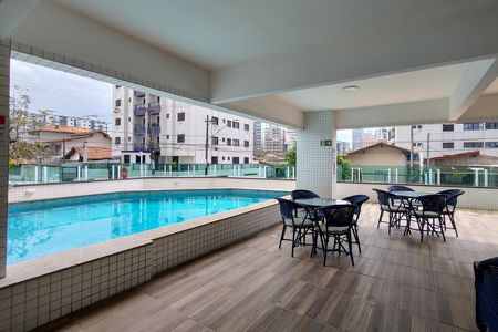 Área comum - Piscina de apartamento para alugar com 2 quartos, 86m² em Guilhermina, Praia Grande