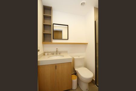 Banheiro de kitnet/studio para alugar com 1 quarto, 30m² em Jardim Paulista, São Paulo