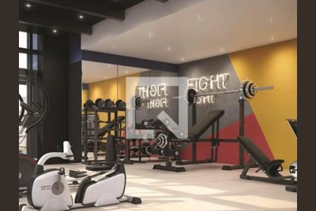 Área comum - Academia de kitnet/studio à venda com 1 quarto, 21m² em Centro, Curitiba