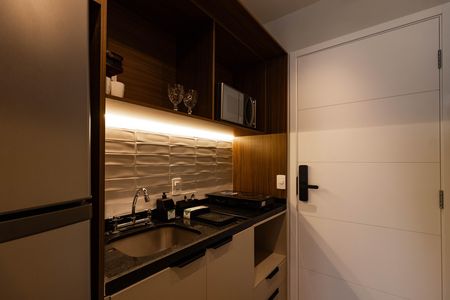 Studio para alugar com 26m², 1 quarto e sem vaga Studio para alugar com 26m², 1 quarto e sem vagaCozinha