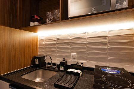 Studio para alugar com 26m², 1 quarto e sem vaga Studio para alugar com 26m², 1 quarto e sem vagaCozinha