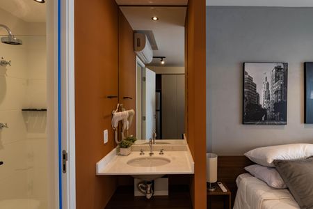 Studio para alugar com 26m², 1 quarto e sem vaga Studio para alugar com 26m², 1 quarto e sem vagaBanheiro