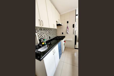 Cozinha de apartamento à venda com 2 quartos, 49m² em Vila Guarará, Santo André