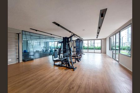Área comum de kitnet/studio para alugar com 1 quarto, 25m² em Jardim das Acacias, São Paulo