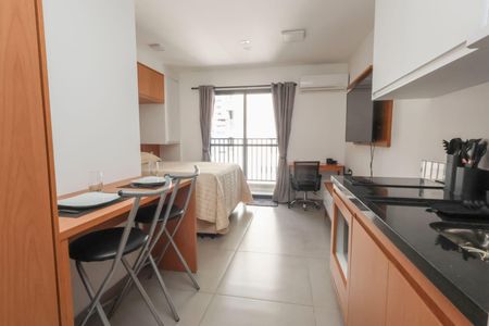 Cozinha de kitnet/studio à venda com 1 quarto, 25m² em Pinheiros, São Paulo