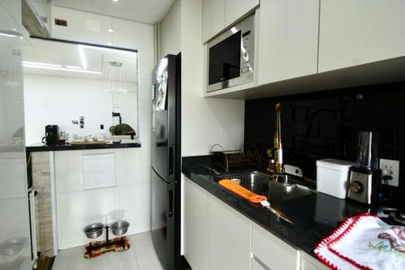 Cozinha de apartamento à venda com 2 quartos, 52m² em Parque Maria Domitila, São Paulo