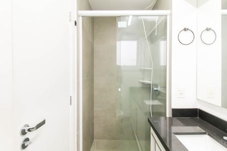 Banheiro da Suíte de apartamento à venda com 1 quarto, 46m² em Marechal Rondon, Canoas