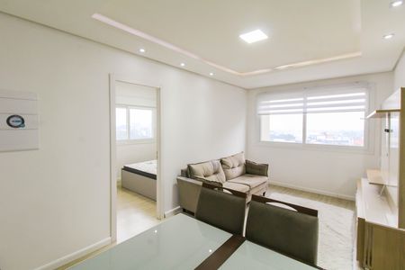 Sala de apartamento à venda com 1 quarto, 46m² em Marechal Rondon, Canoas