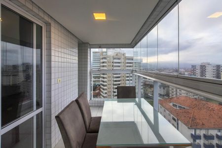 Sacada  de apartamento para alugar com 1 quarto, 50m² em Vila Caiçara, Praia Grande