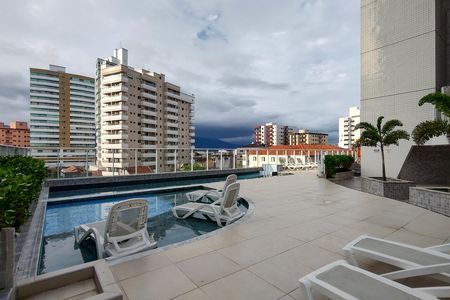 Área comum - Piscina de apartamento para alugar com 1 quarto, 50m² em Vila Caiçara, Praia Grande