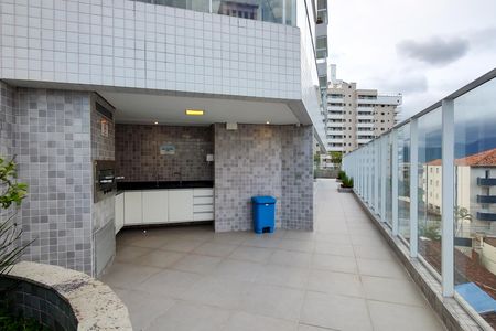Área comum - Churrasqueira de apartamento para alugar com 1 quarto, 50m² em Vila Caiçara, Praia Grande