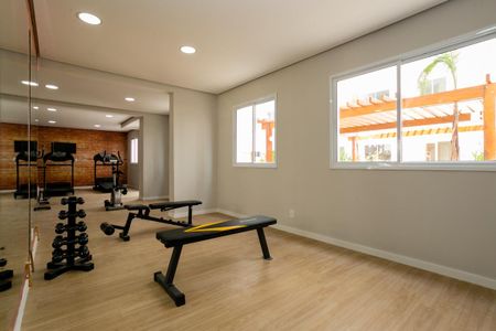 Apartamento à venda com 35m², 2 quartos e 1 vaga Apartamento à venda com 35m², 2 quartos e 1 vagaÁrea comum - Academia