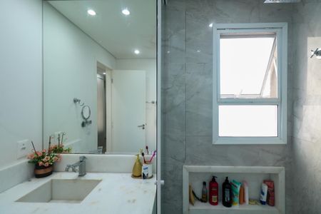 Banheiro da Suíte de apartamento à venda com 2 quartos, 80m² em Osvaldo Cruz, São Caetano do Sul