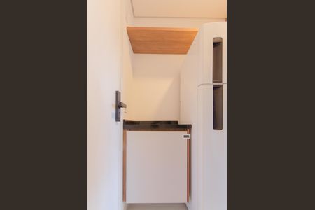 Cozinha de kitnet/studio para alugar com 1 quarto, 25m² em Vila Dom Pedro I, São Paulo