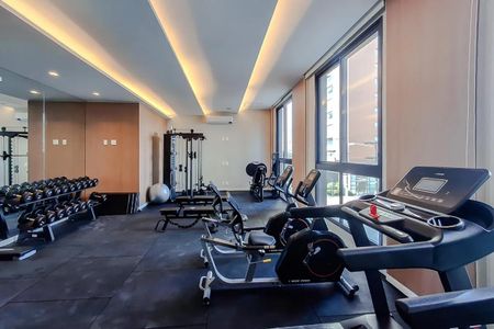 Studio para alugar com 25m², 1 quarto e sem vaga Studio para alugar com 25m², 1 quarto e sem vagaÁrea comum - Academia