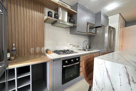 Cozinha de kitnet/studio para alugar com 1 quarto, 47m² em Centro, Florianópolis