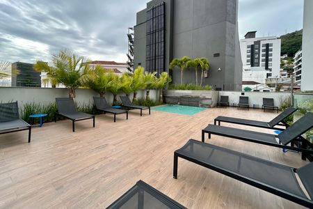 Área comum - Piscina de kitnet/studio para alugar com 1 quarto, 47m² em Centro, Florianópolis