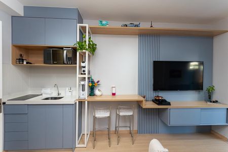 Cozinha Americana de apartamento para alugar com 1 quarto, 35m² em Perdizes, São Paulo