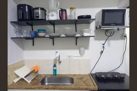 Cozinha de kitnet/studio à venda com 1 quarto, 32m² em Santa Ifigênia, São Paulo