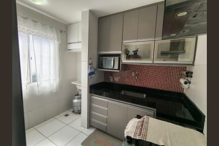 Cozinha de apartamento à venda com 2 quartos, 48m² em Linda Vista, Contagem