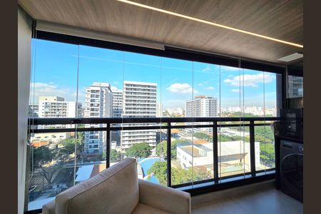 Varanda de apartamento à venda com 2 quartos, 54m² em Indianópolis, São Paulo