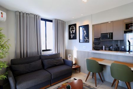 Sala de apartamento para alugar com 1 quarto, 41m² em Funcionários, Belo Horizonte
